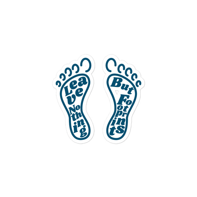 Leave Nothing But Footprints Sticker