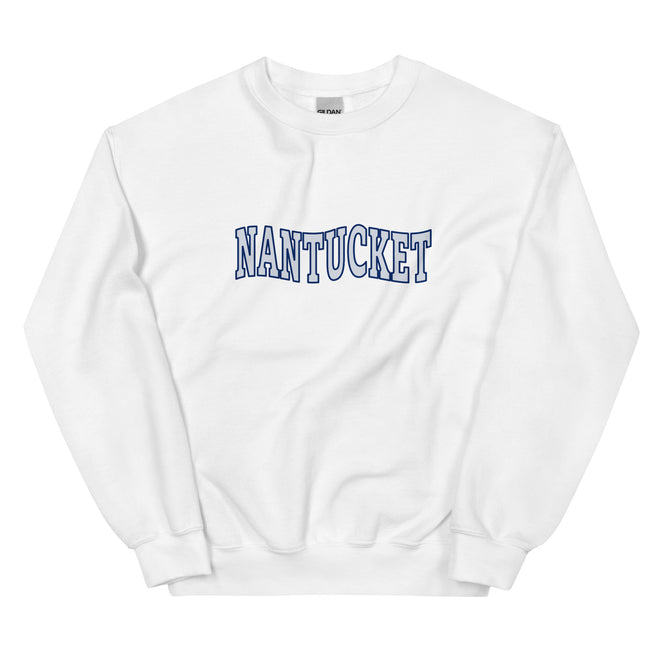 White and Blue Nantucket Sweatshirt